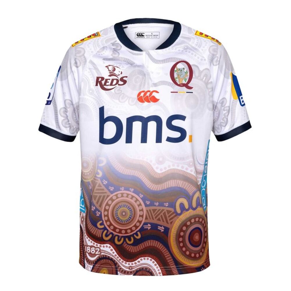 Canterbury Mens Indigenous Queensland Reds Jersey / Multicolored